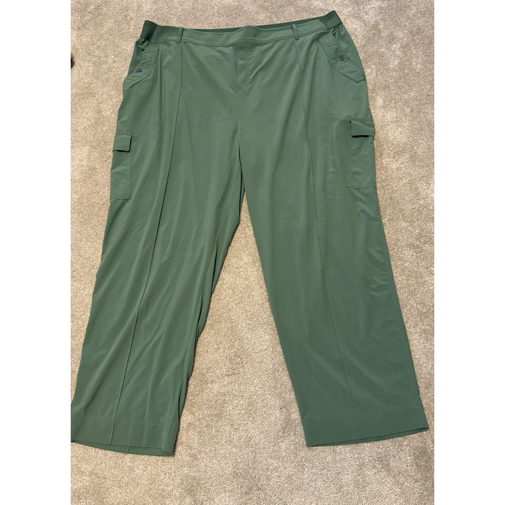 Athleta Women's Vienna Cargo Vineyard Green Pants Size 26